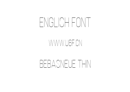 BebasNeue Thin.ttf下载