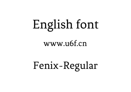 字体-Fenix-Regular.ttf下载