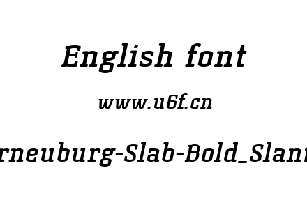 Korneuburg-Slab-Bold_Slanted.ttf下载