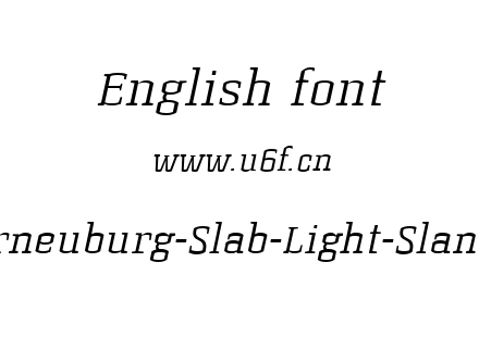 Korneuburg-Slab-Light-Slanted.ttf下载