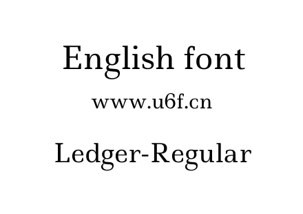 Ledger-Regular.ttf下载