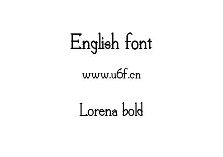 Lorena bold.ttf下载