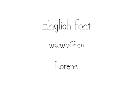 Lorena.ttf下载
