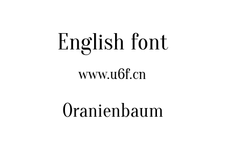字体-Oranienbaum.ttf下载