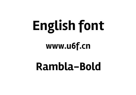 Rambla-Bold.ttf下载