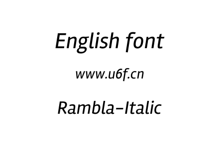 Rambla-Italic.ttf下载