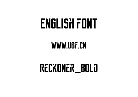 字体-Reckoner_Bold.ttf下载