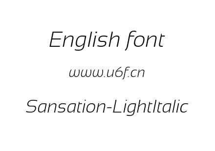 Sansation-LightItalic.ttf下载