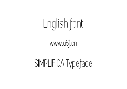 ttf字体-SIMPLIFICA Typeface.ttf