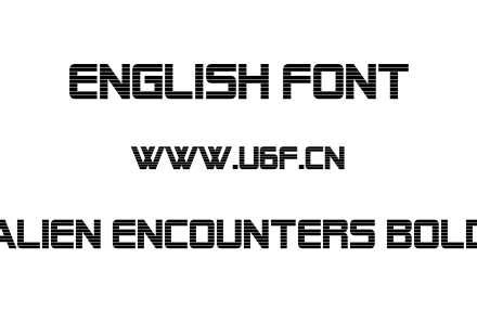 Alien Encounters Bold.ttf下载