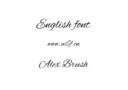 字体-Alex Brush.TTF下载