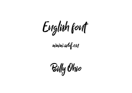 Billy Ohio.ttf下载