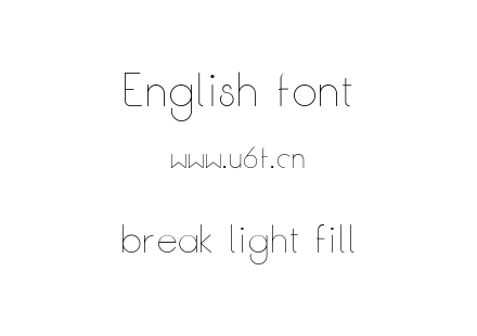 break light fill.ttf下载