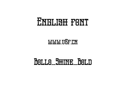 Bollo_Shine_Bold.ttf下载