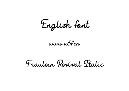 Fraulein Revival Italic.ttf下载