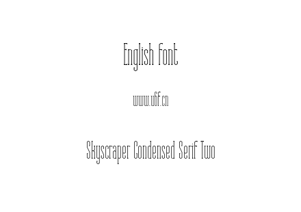 Skyscraper Condensed Serif Two.ttf下载