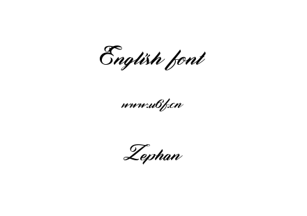 Zephan.ttf下载