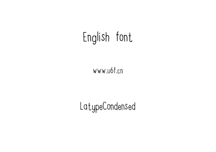 LatypeCondensed.ttf下载