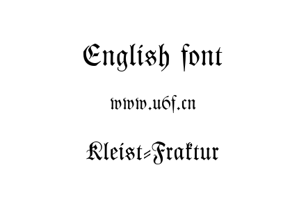 Kleist-Fraktur.ttf下载