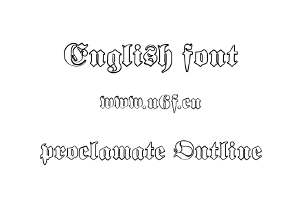 proclamate Outline.ttf下载