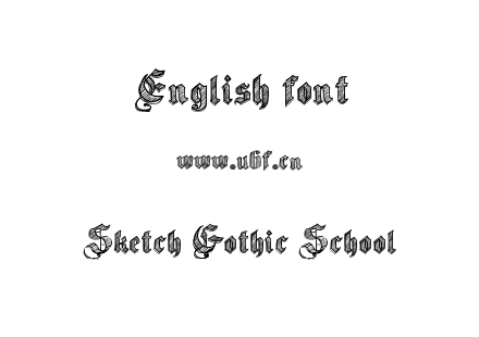 Sketch Gothic School.ttf下载