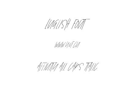 Affinity All Caps Italic.ttf下载