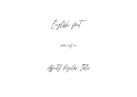 Affinity Regular Italic.ttf下载