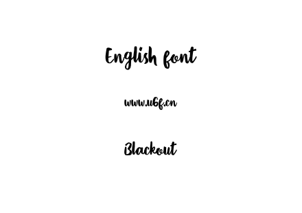 Blackout.ttf下载