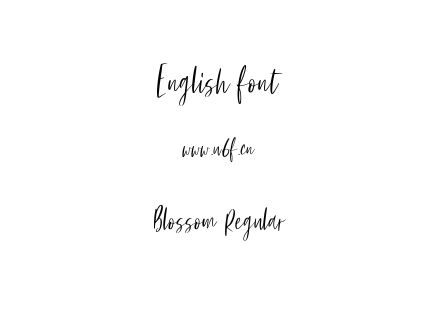 Blossom Regular.ttf下载