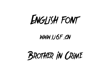 Brother In Crime.ttf下载
