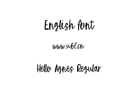 Hello Agnes Regular.ttf下载