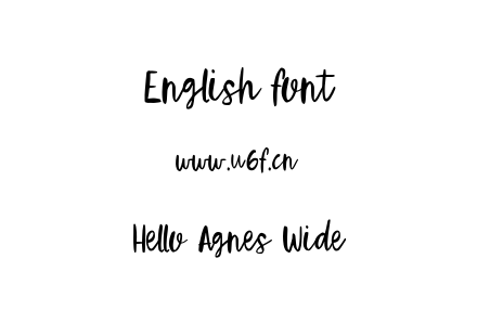 Hello Agnes Wide.ttf下载