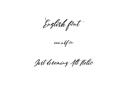 Just dreaming Alt Italic.ttf下载