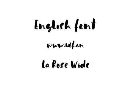 La Rose Wide.ttf下载
