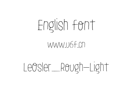 LeOsler_Rough-Light.ttf下载