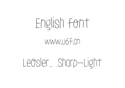 LeOsler_Sharp-Light.ttf下载