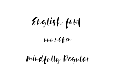 Mindfully Regular.ttf下载