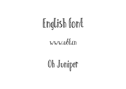 Oh Juniper.ttf下载