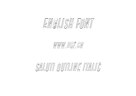 Saluti Outline Italic.ttf下载