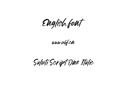 Saluti Script One Italic.ttf