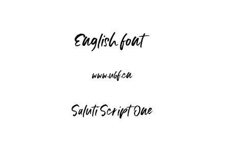 Saluti Script One.ttf下载
