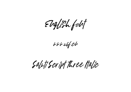 Saluti Script Three Italic.ttf下载