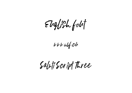Saluti Script Three.ttf下载
