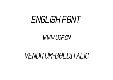 Venditum-BoldItalic.ttf下载