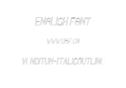 Venditum-ItalicOutline.ttf下载