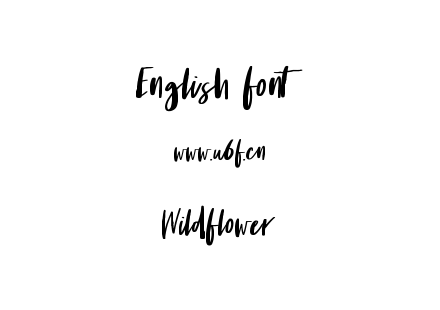 Wildflower.ttf下载