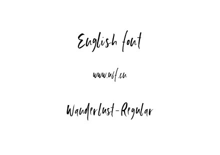Wanderlust-Regular.ttf下载