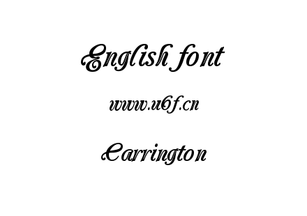 字体-Carrington.TTF下载