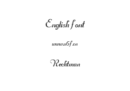 字体-Rechtman.TTF下载