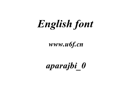 aparajbi_0.ttf下载